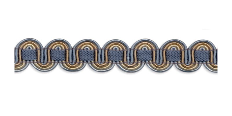 Troynorth Minsk Scroll Gimp Braid, Breeze
