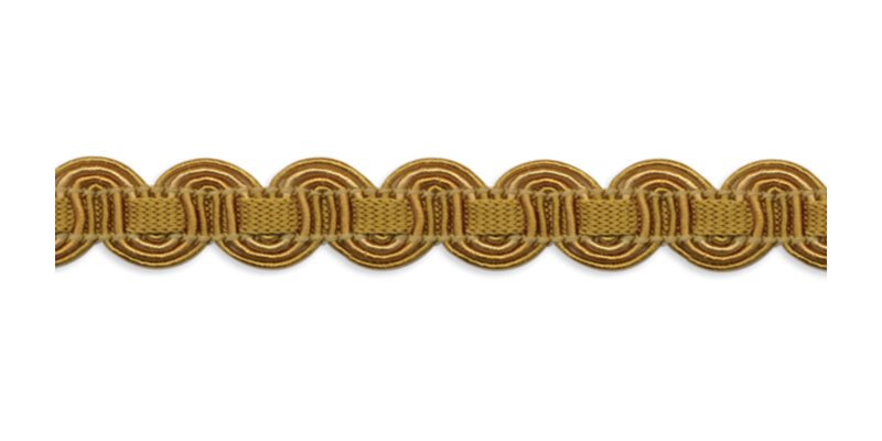 Troynorth Minsk Scroll Gimp Braid, Honey