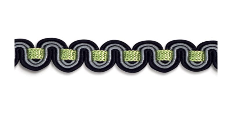 Troynorth Minsk Scroll Gimp Braid, Humbug
