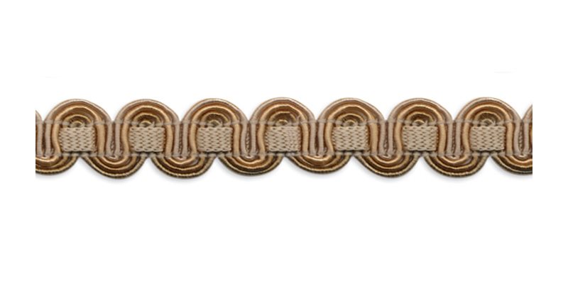 Troynorth Minsk Scroll Gimp Braid, Oyster