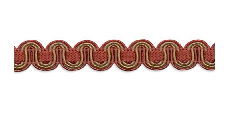 Troynorth Minsk Scroll Gimp Braid, Sunset