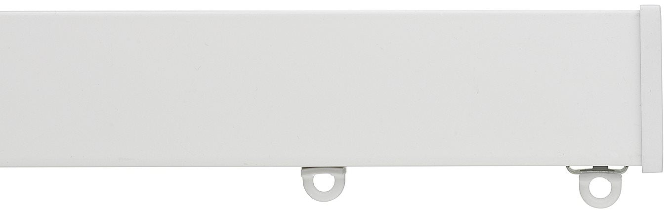 Silent Gliss Metroflat 36mm 7605 Curtain Track White Stud Endcap