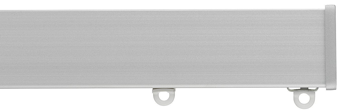 Silent Gliss Metroflat 36mm 7605 Curtain Track Silver Stud Endcap