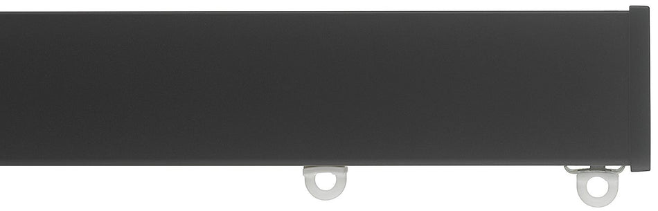 Silent Gliss Metroflat 36mm 7605 Curtain Track Black Stud Endcap
