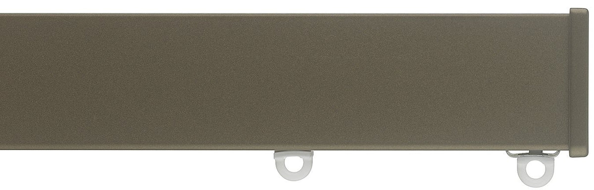 Silent Gliss Metroflat 36mm 7605 Curtain Track Antique Bronze Stud Endcap