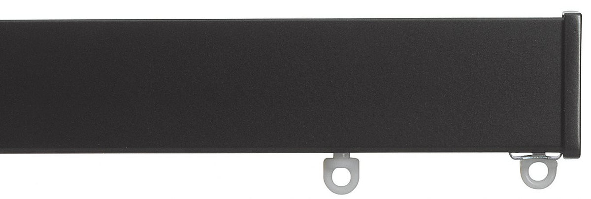 Silent Gliss Metroflat 36mm 7605 Curtain Track Charcoal Stud Endcap