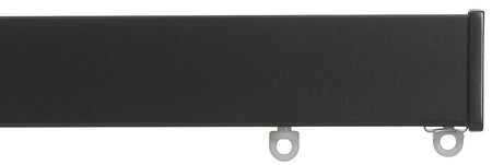 Silent Gliss Metroflat 36mm 7605 Curtain Track Charcoal Stud Endcap