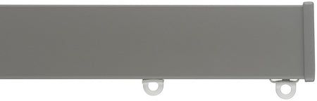 Silent Gliss Metroflat 36mm 7605 Curtain Track Slate Grey Stud Endcap