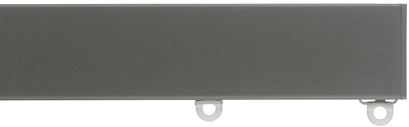 Silent Gliss Metroflat 36mm 7605 Curtain Track Gun Metal Flush Endcap
