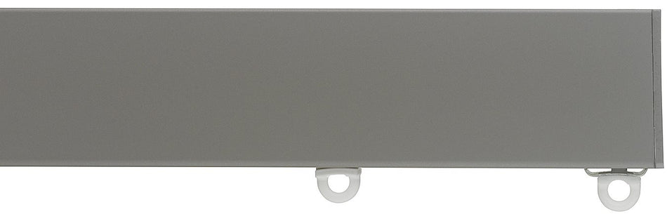 Silent Gliss Metroflat 36mm 7605 Curtain Track Slate Grey Flush Endcap