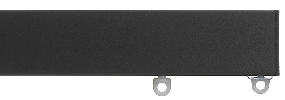 Silent Gliss Metroflat 36mm 7605 Curtain Track Charcoal Flush Endcap