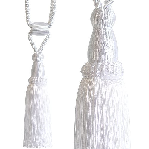 Jones Monaco Curtain Tieback White