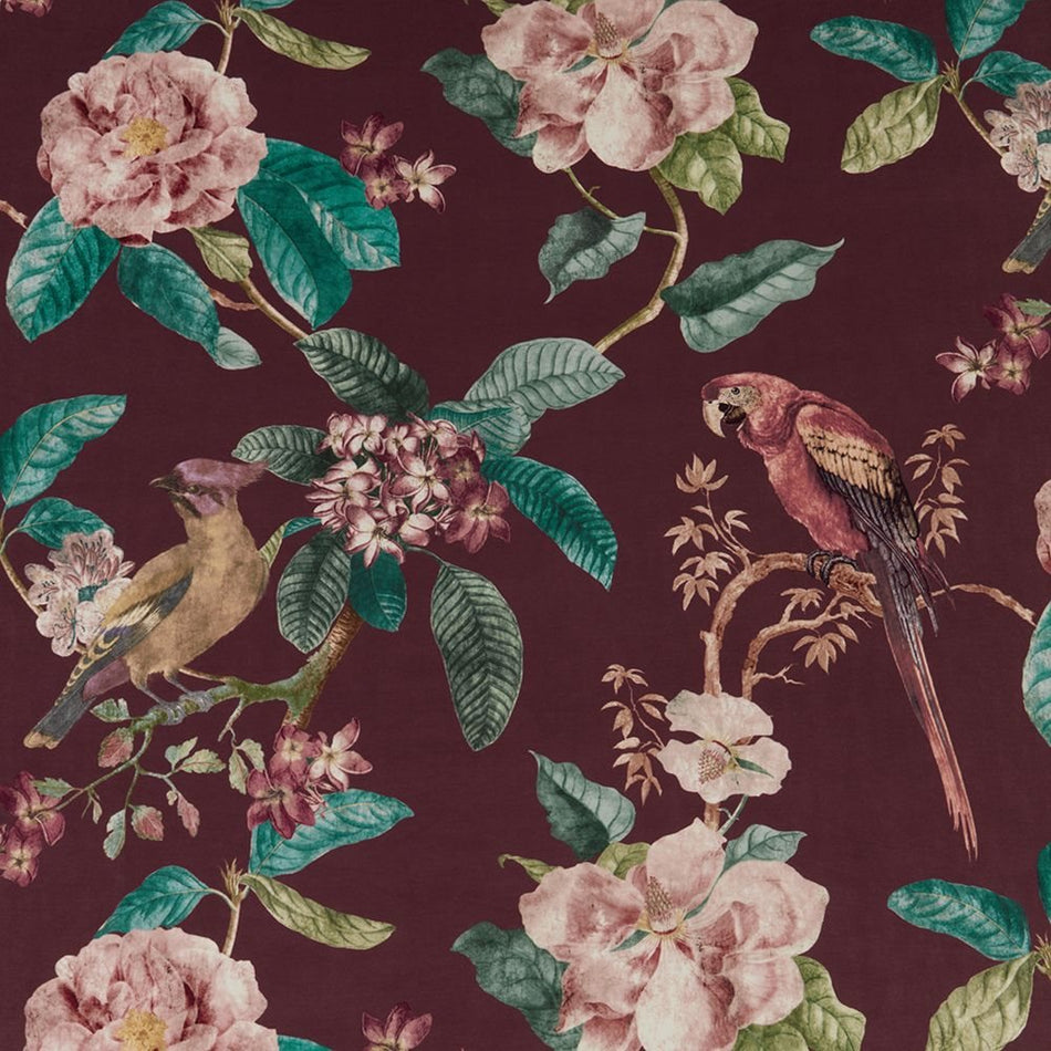 Iliv Enchanted Garden Damson Fabric