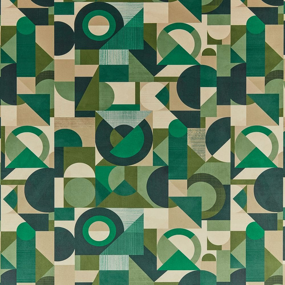 Iliv Geometrica Geometrica Jadeite Velvet Fabric