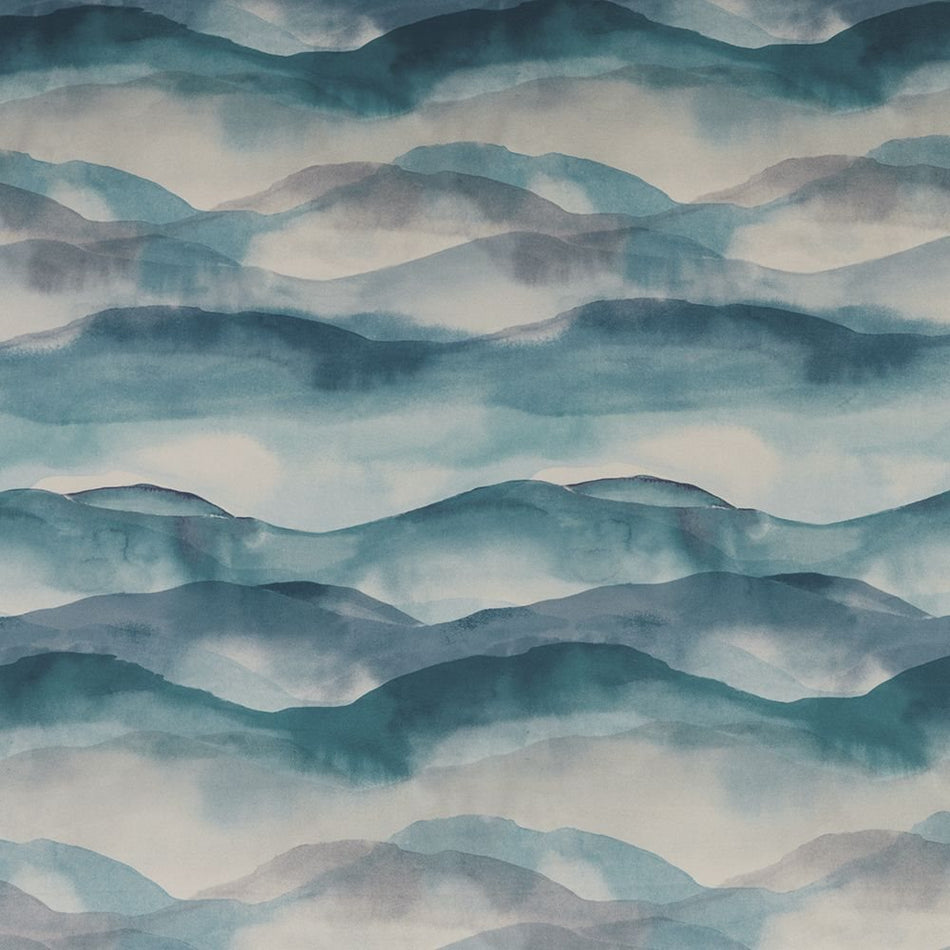 Iliv Water Meadow Landscape Cobalt Fabric