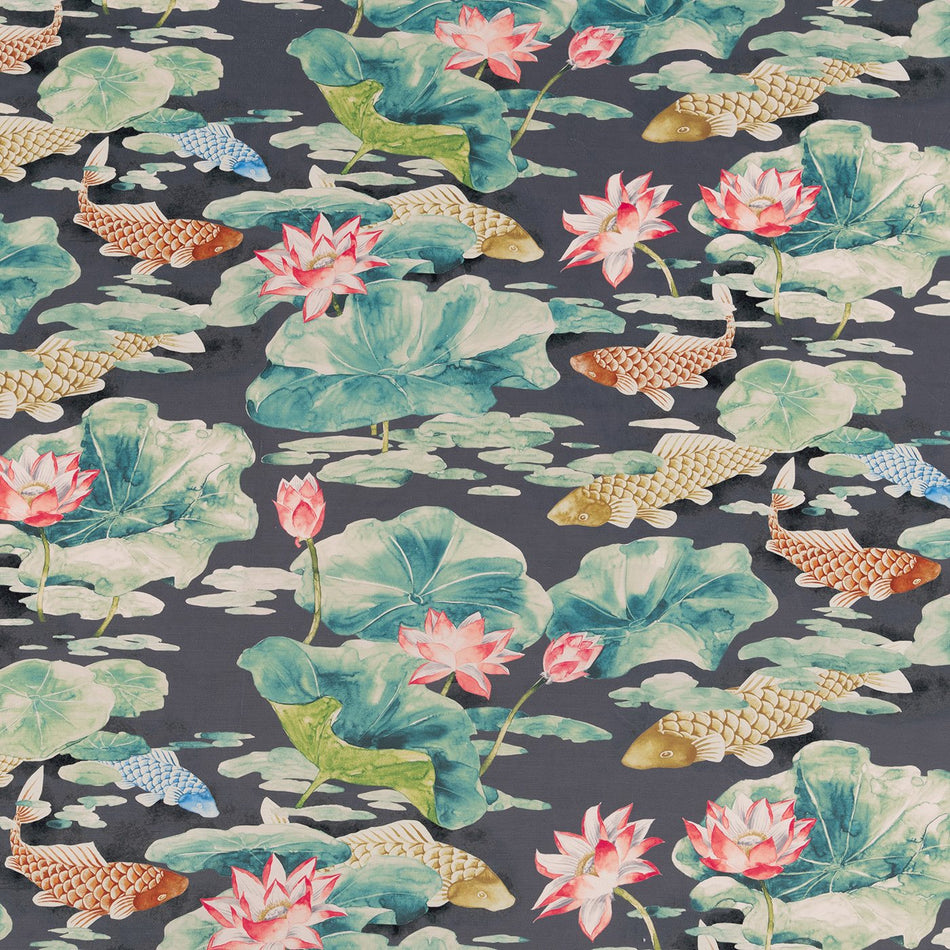 Beaumont Textiles Ereganto Koi Emerald Fabric