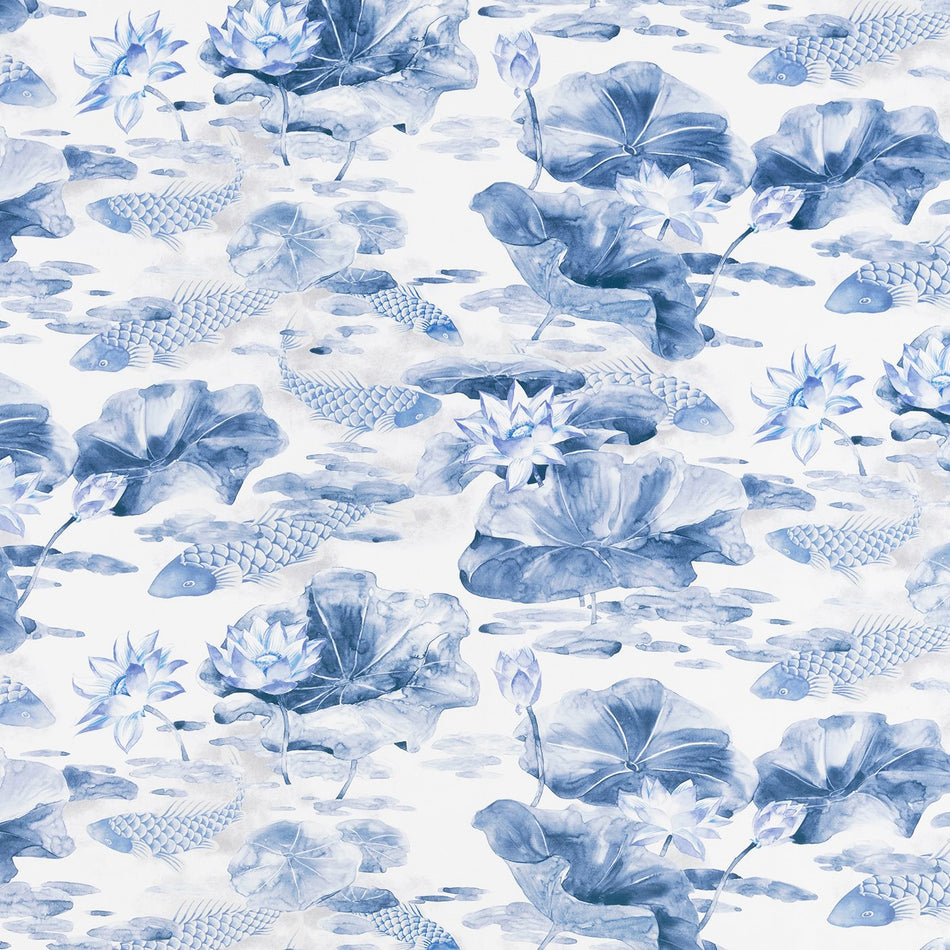 Beaumont Textiles Ereganto Koi Wedgewood Fabric