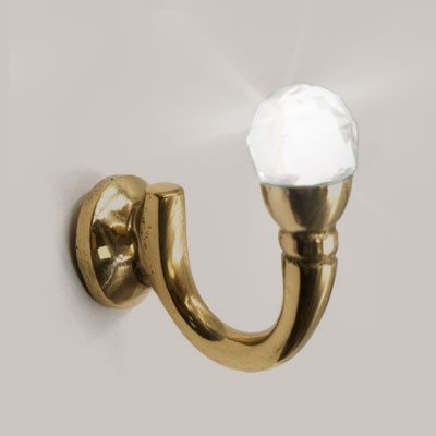 Renaissance Bejewelled Tieback Hook, Brass