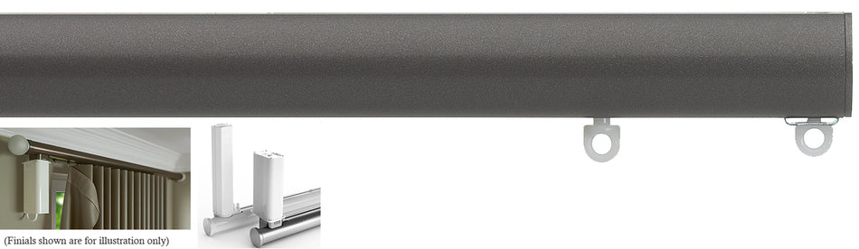 Silent Gliss 7650 Electric Metropole 50mm 5190 Motor Bronze Flush Endcap Finial