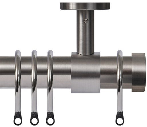 Renaissance 29mm Stainless Steel Ceiling Curtain Pole Endcap