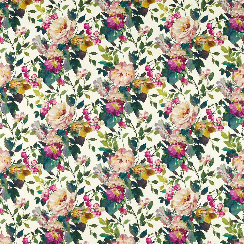 Clarke & Clarke Exotica 2 Bloom Fuchsia Fabric