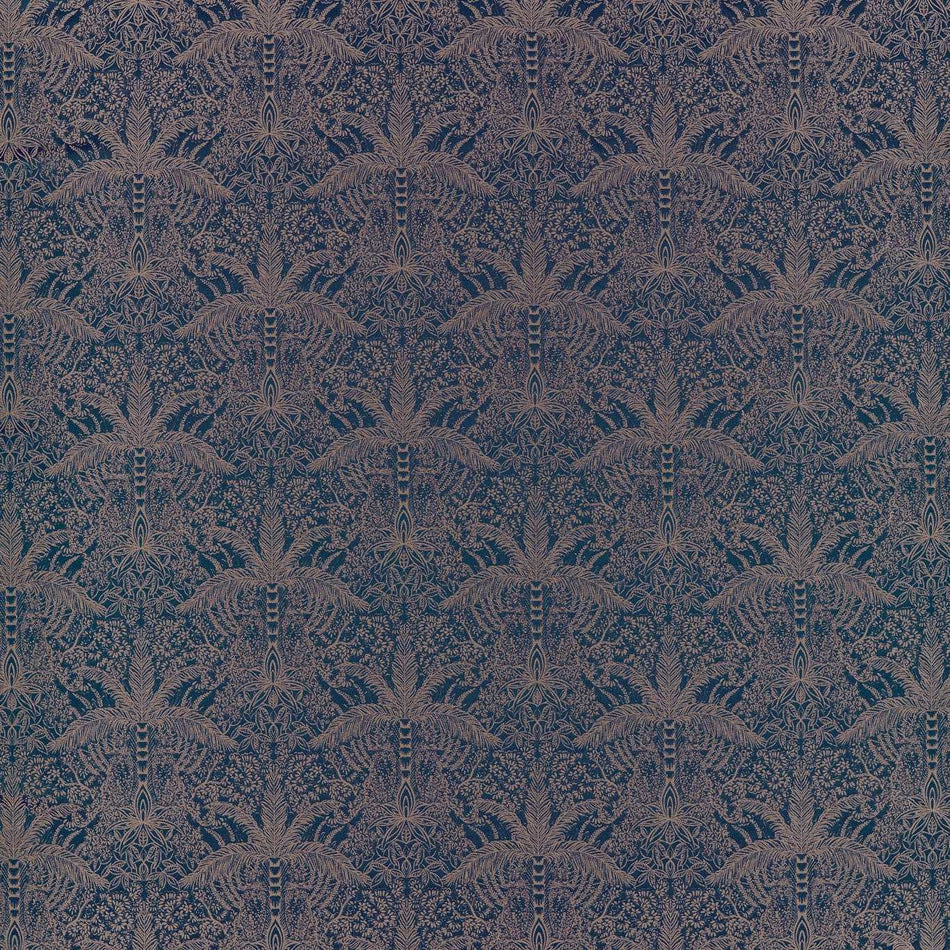 Clarke & Clarke Exotica 2 Lumino Midnight/Copper Fabric
