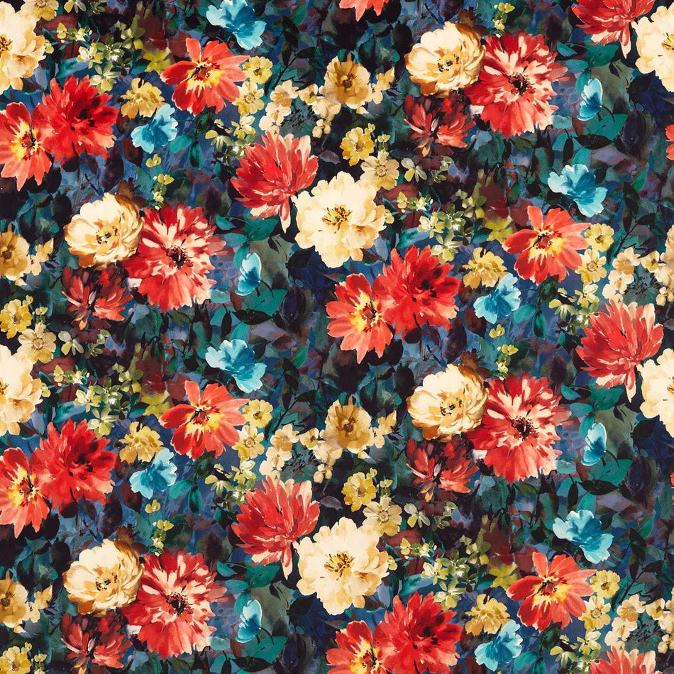 Clarke & Clarke Exotica 2 Tahiti Midnight Fabric