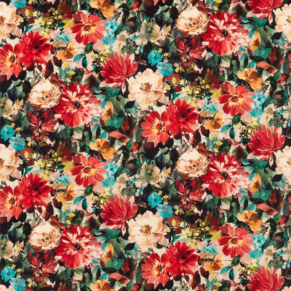 Clarke & Clarke Exotica 2 Tahiti Rouge Fabric