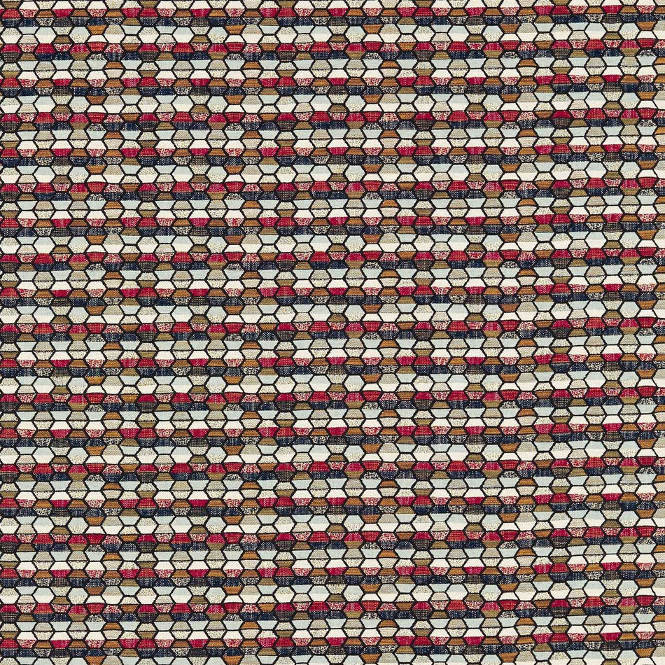 Clarke & Clarke Equinox 2 Cosmic Midnight/Ruby Fabric