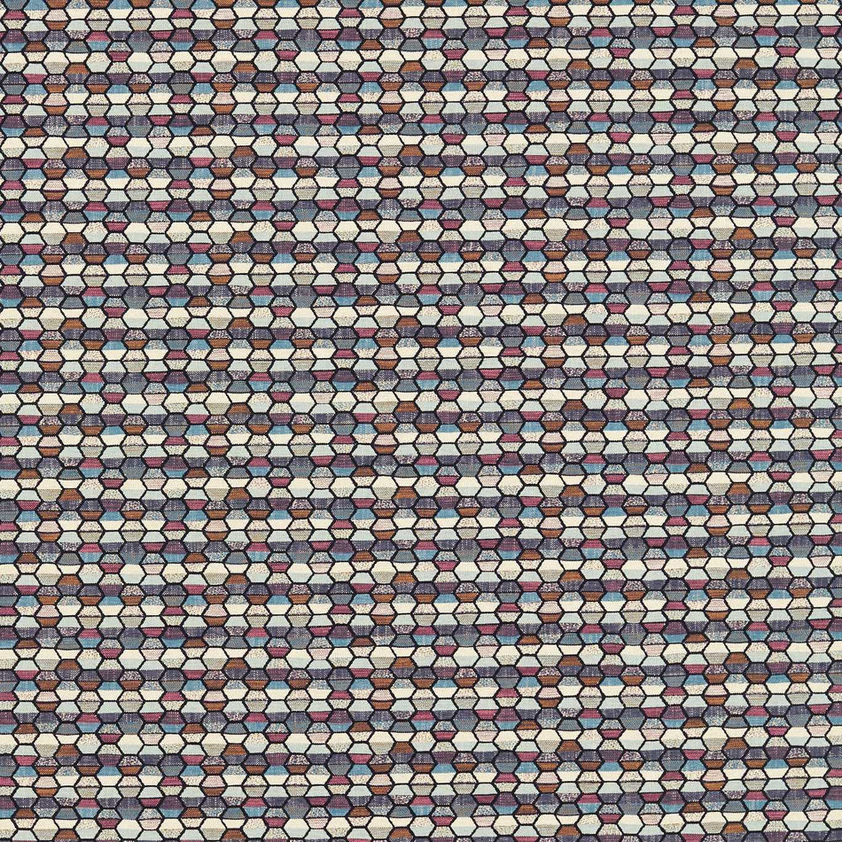 Clarke & Clarke Equinox 2 Cosmic Mineral/Raspberry Fabric