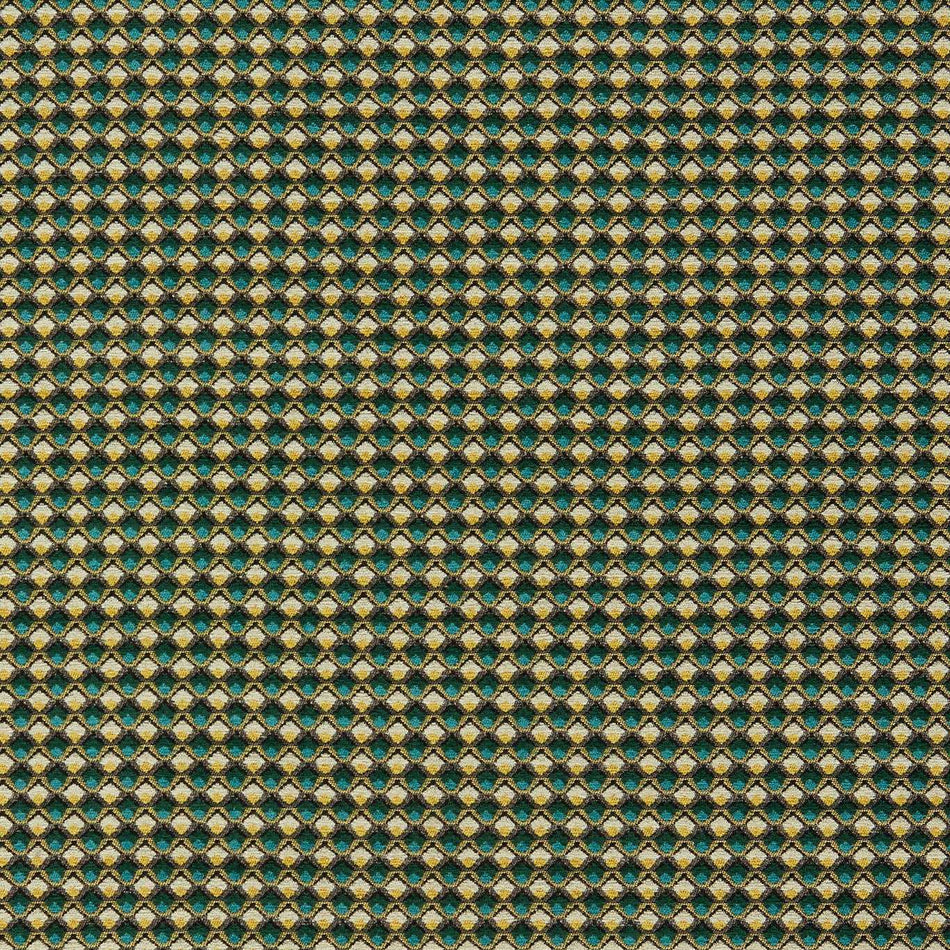 Clarke & Clarke Equinox 2 Lyra Teal/Citrus Fabric