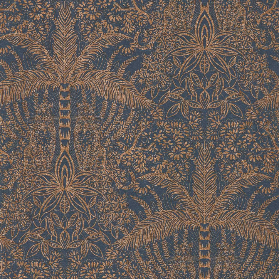 Clarke & Clarke Exotica 2 Leopardo Copper/Midnight Wallpaper