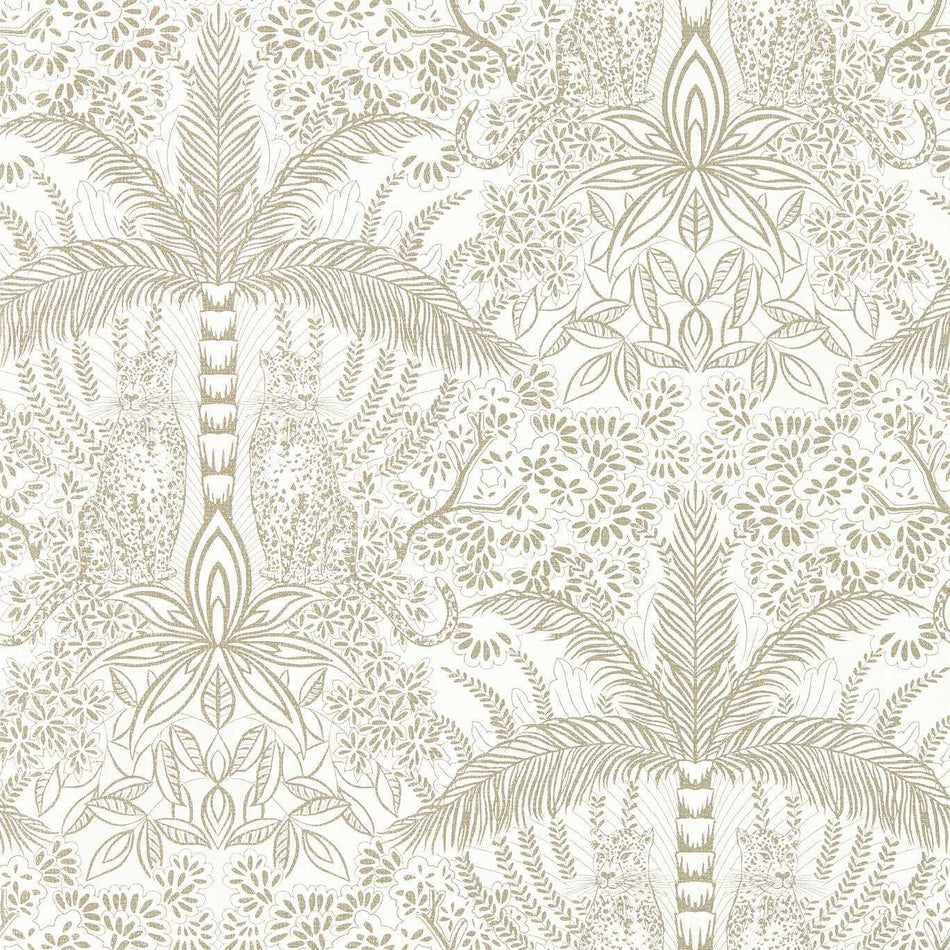 Clarke & Clarke Exotica 2 Leopardo Gold/Ivory Wallpaper