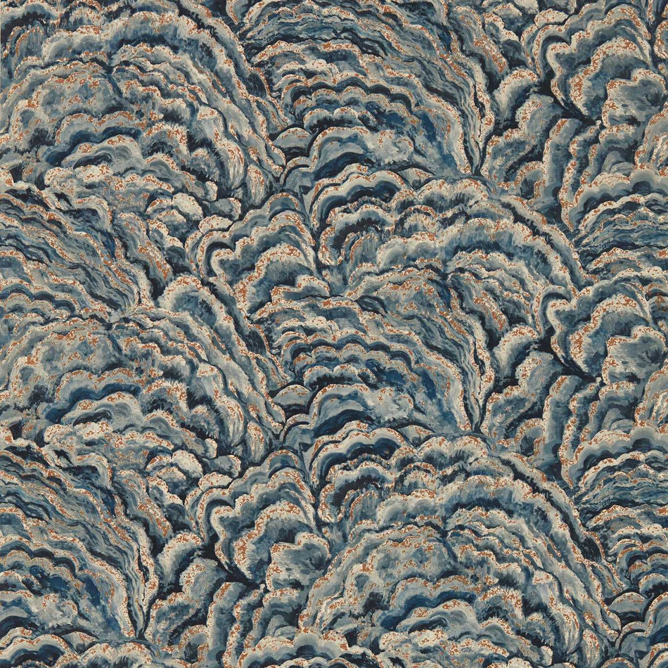 Clarke & Clarke Exotica 2 Lumino Midnight/Copper Wallpaper