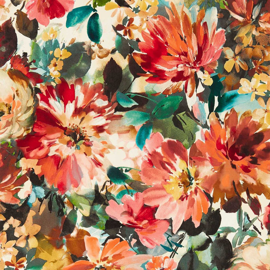 Clarke & Clarke Exotica 2 Tahiti Rouge Wallpaper