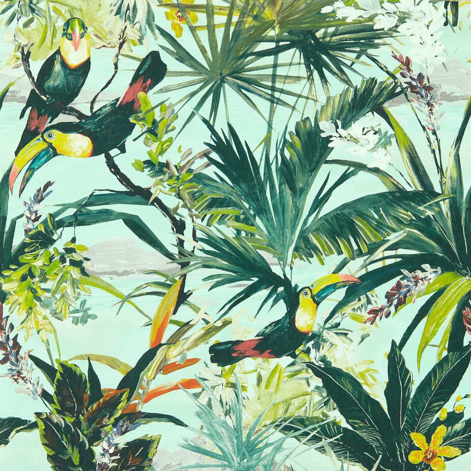 Clarke & Clarke Exotica 2 Toucan Sky Wallpaper