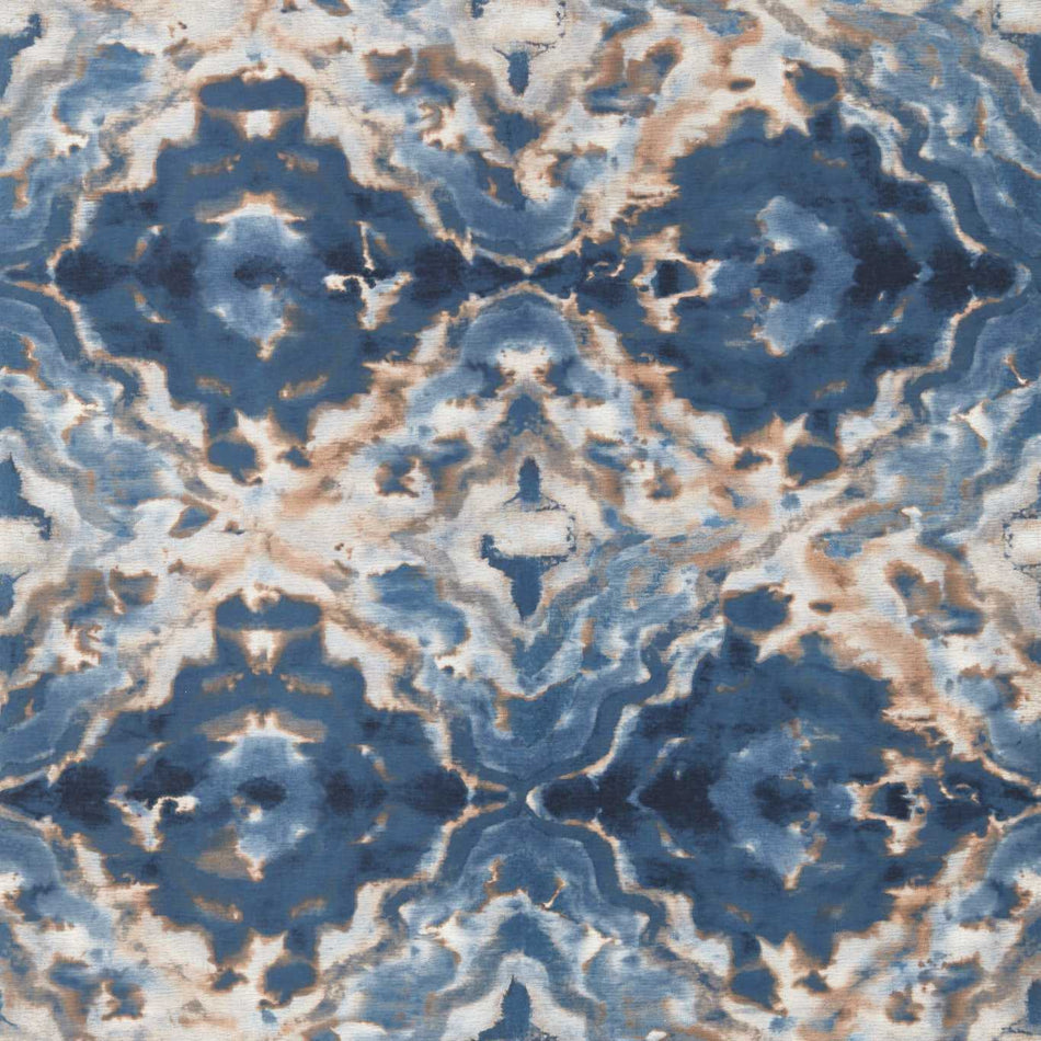 Clarke & Clarke Fusion Aqueous Midnight/Spice Wallpaper