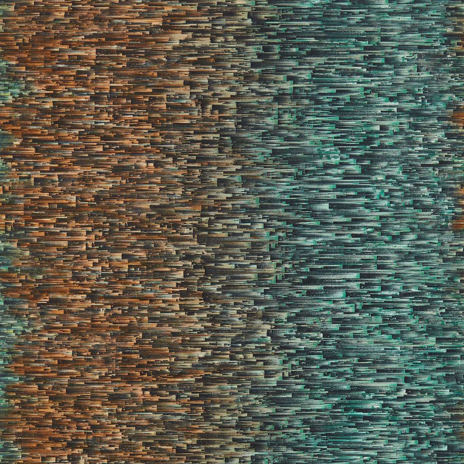 Clarke & Clarke Fusion Ombre Teal/Spice Wallpaper