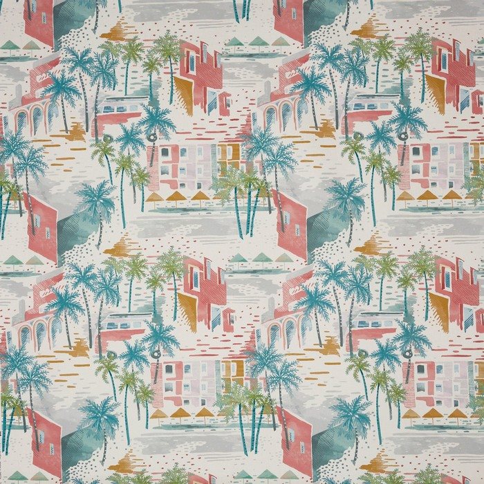 Prestigious Textiles Palm Springs Sunset Boulevard Rainbow Fabric