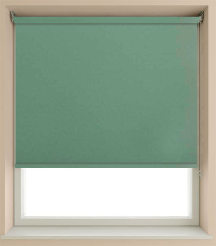 Speedy Connect Blackout Roller Blind, Basil Green