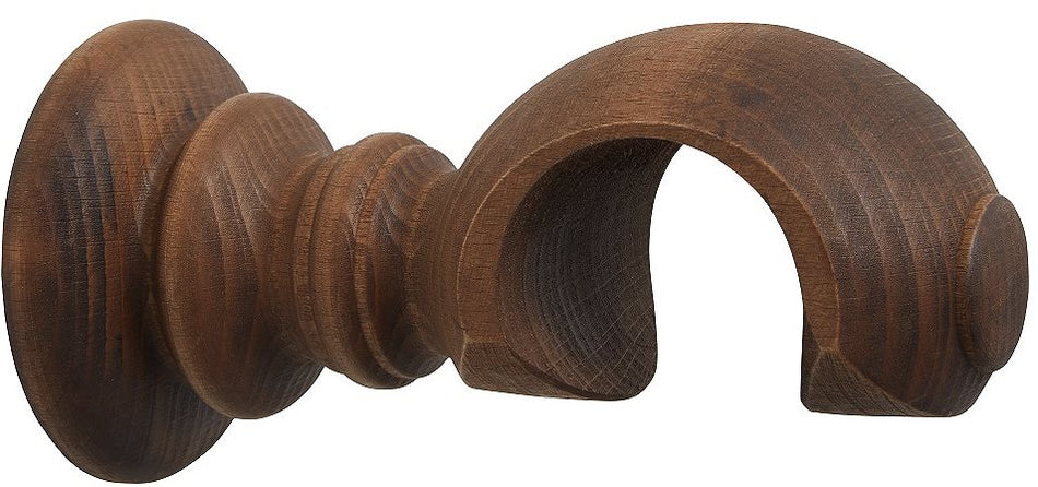 Modern Country 45mm, 55mm Wood Clasp Bracket Dark Oak