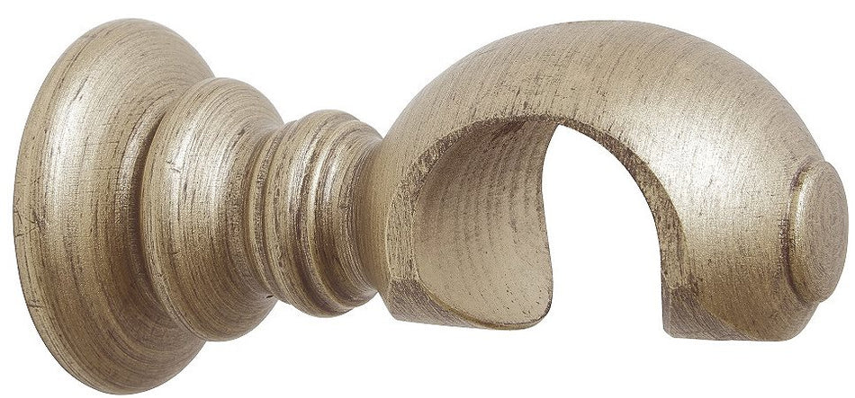 Modern Country 45mm, 55mm Wood Clasp Bracket Satin Silver
