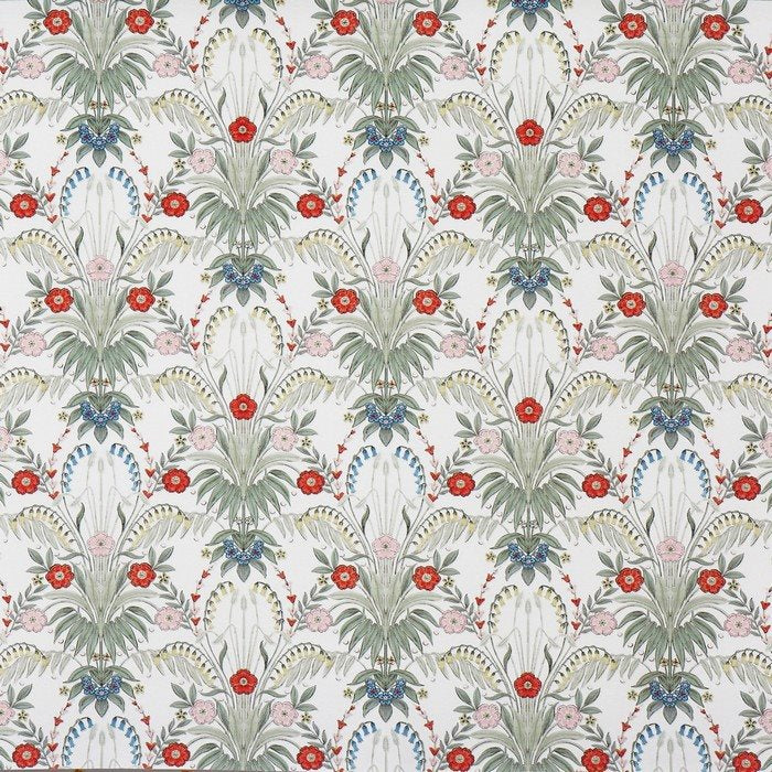 Prestigious Textiles Vintage Cotswold Poppy Fabric