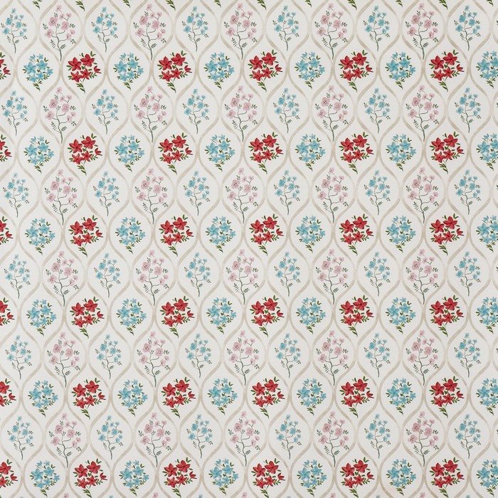 Prestigious Textiles Vintage Tetbury Poppy Fabric