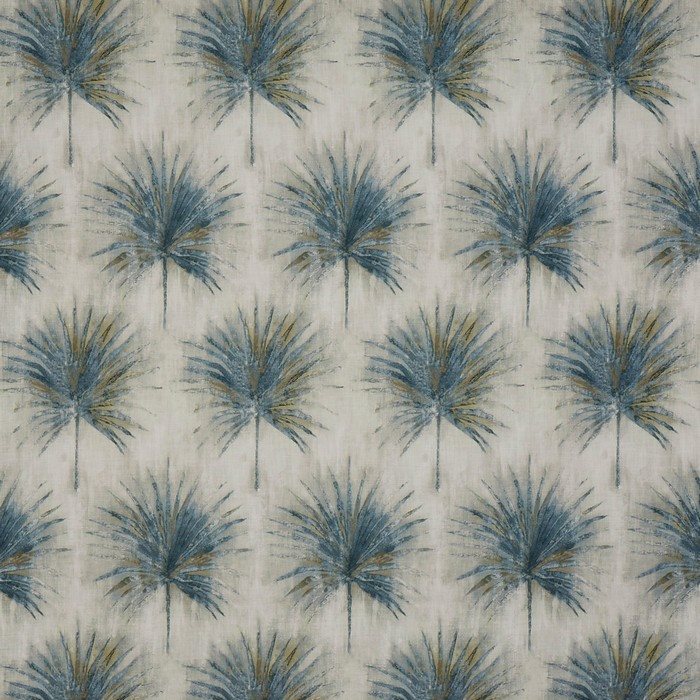 Prestigious Textiles Wilderness Greenery Indigo Fabric