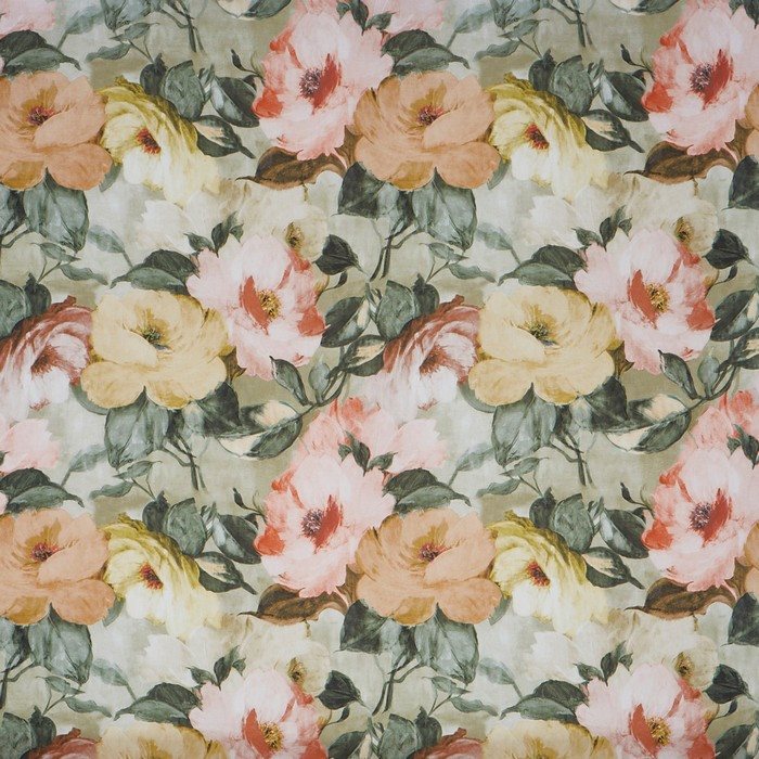 Prestigious Textiles Painted Canvas Amelia Papaya Fabric