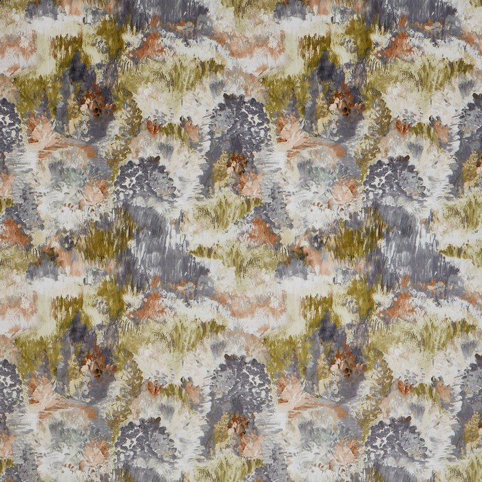 Prestigious Textiles Painted Canvas Fresco Amber Fabric