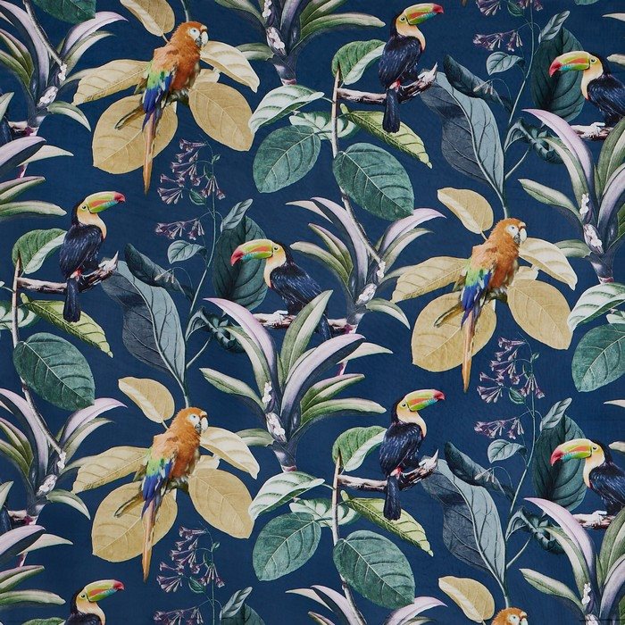Prestigious Textiles Painted Canvas Parrot Aruba Fabric