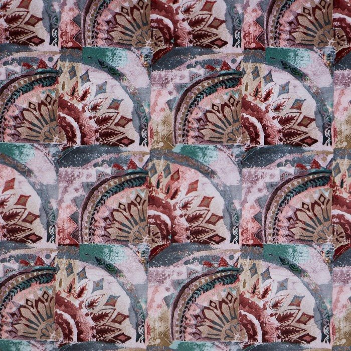 Prestigious Textiles Painted Canvas Rondel Orchid Fabric