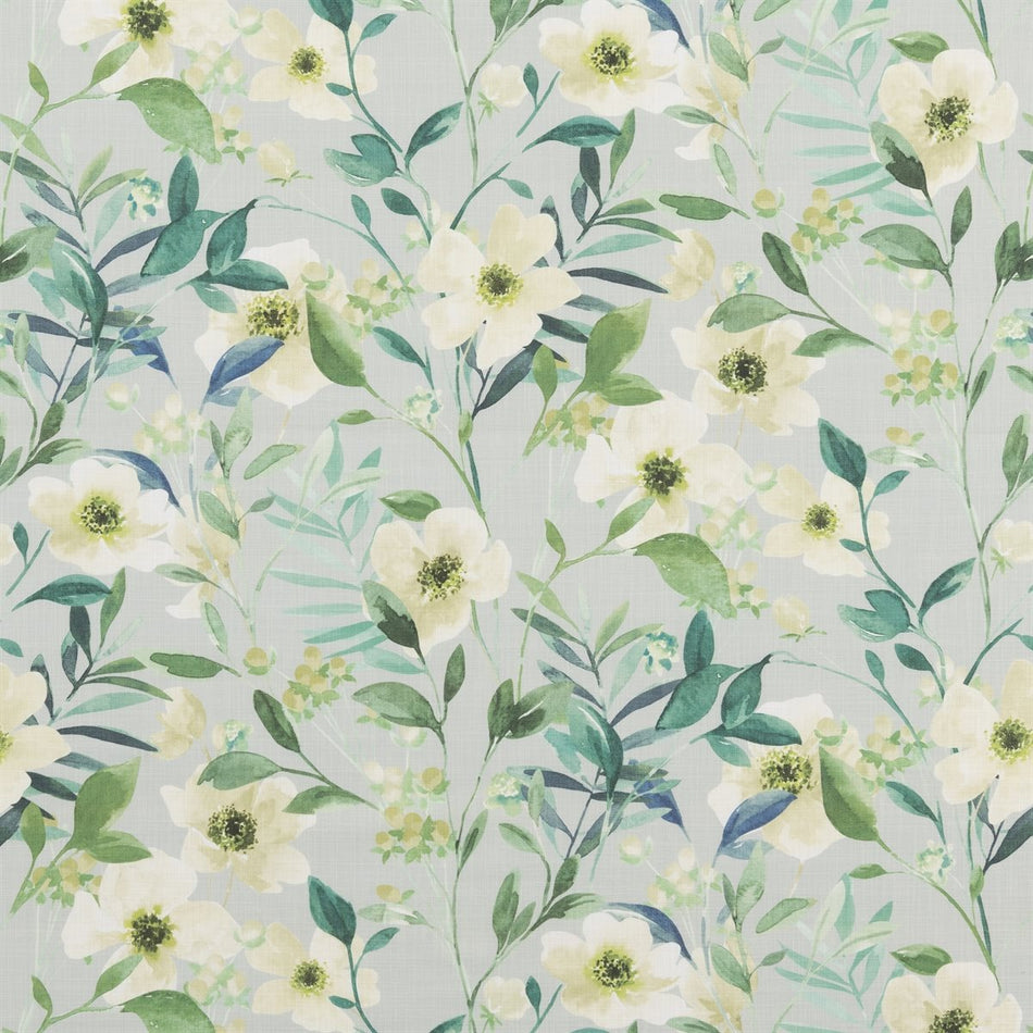 Beaumont Textiles Cottage Garden Kew Periwinkle Fabric